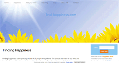 Desktop Screenshot of find-happiness.com