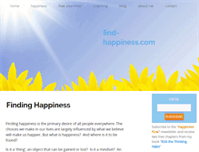Tablet Screenshot of find-happiness.com